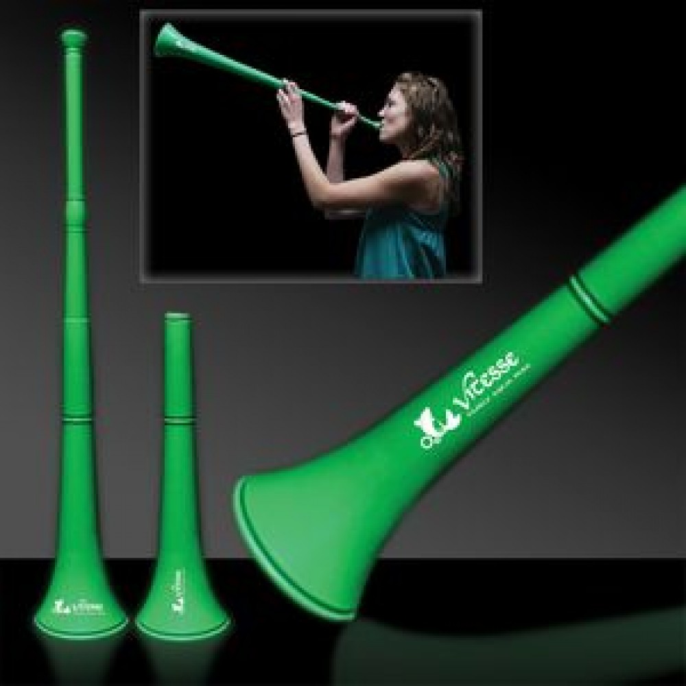 28" Green Collapsible Stadium Horn with Logo