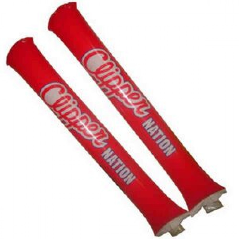 Logo Branded Inflatable Noisemaker Thunderstick Cheering Stix Bam Stick (1) Logo Branded Inflatable Noisemaker Thunderstick Cheering Stix Bam Stick (1)