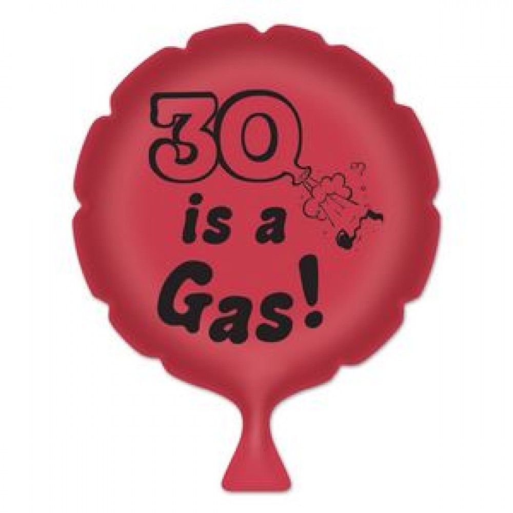 Custom Printed "30" Is A Gas! Whoopee Cushion Custom Printed "30" Is A Gas! Whoopee Cushion