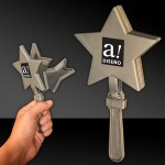 Customizes 7 1/2" Silver Star Hand Clapper