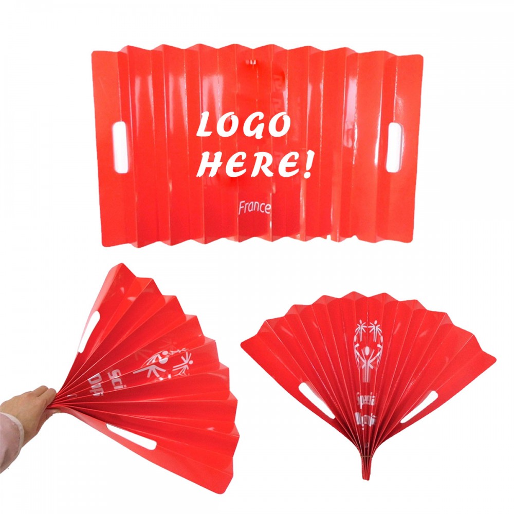 Foldable Paper Banner Fan Clapper with Logo