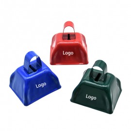 Classic Metal Cowbell Noise Maker with Logo  Classic Metal Cowbell Noise Maker with Logo