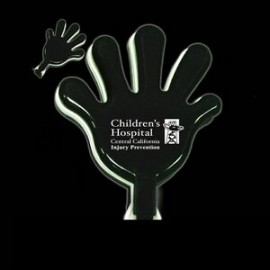 7" Pad Printed Black & White Hand Clapper with Logo