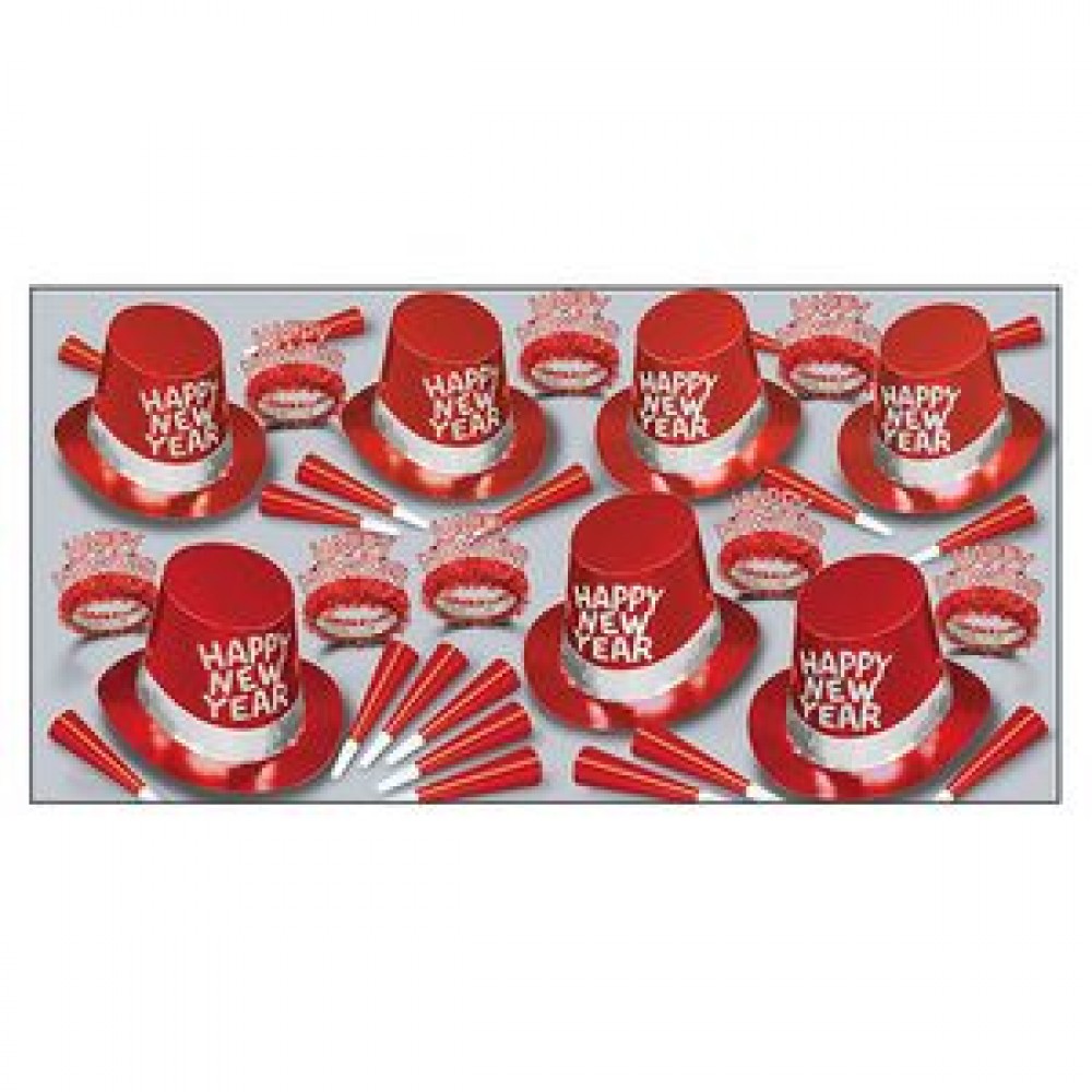 Custom Printed Simply Red New Year Assortment For 50 Custom Printed Simply Red New Year Assortment For 50