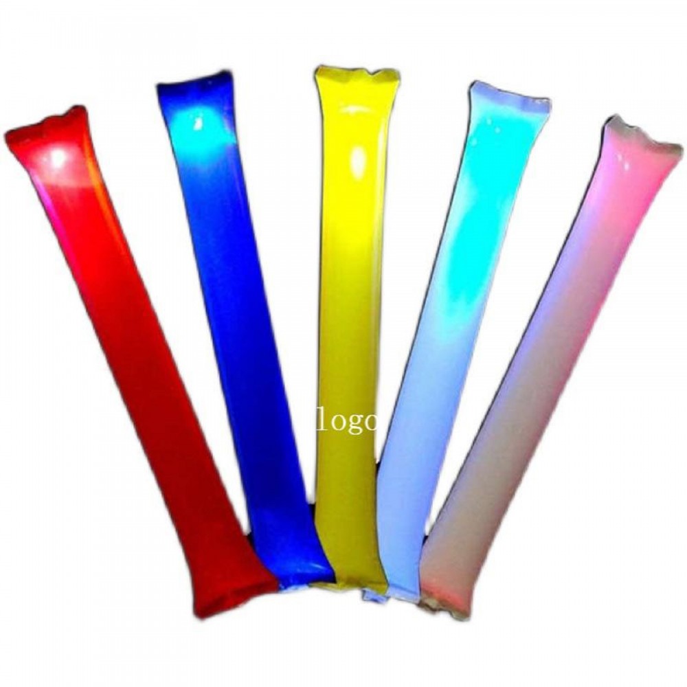Logo Branded LED Inflatable Cheer Stick Logo Branded LED Inflatable Cheer Stick