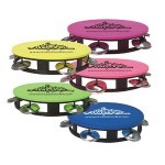 Customizes 5-1/2" Tambourine With Neon Top - Sports, Party, Toy Noisemaker