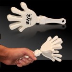 7" Hand Clapper - White Custom Printed