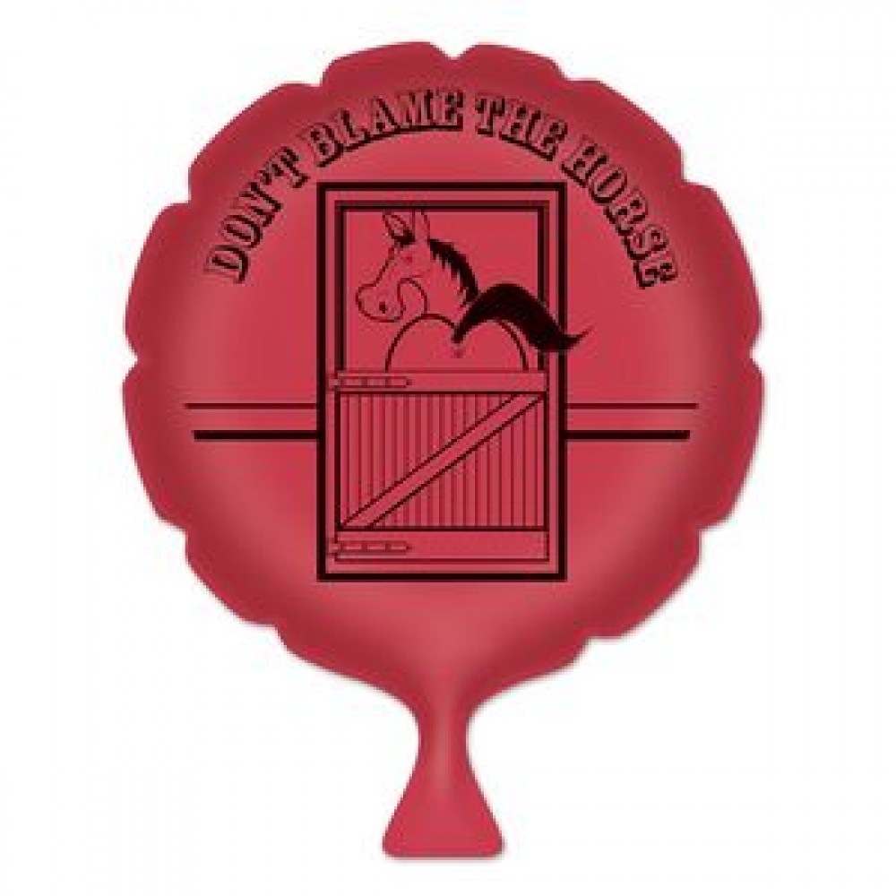 Don't Blame The Horse Whoopee Cushion Custom Imprinted Don't Blame The Horse Whoopee Cushion Custom Imprinted