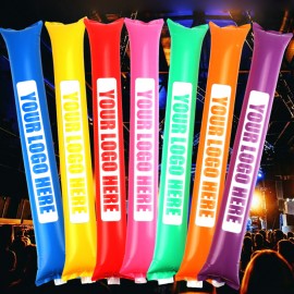 Sport Fans Inflatable Cheer Cheering Sticks - Pair with Logo