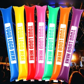 Sport Fans Inflatable Cheer Cheering Sticks - Pair with Logo  Sport Fans Inflatable Cheer Cheering Sticks - Pair with Logo