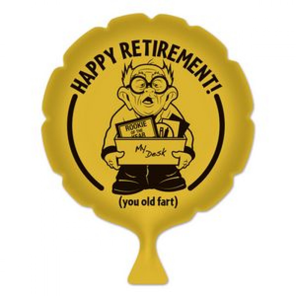 Happy Retirement! Whoopee Cushion Custom Imprinted Happy Retirement! Whoopee Cushion Custom Imprinted
