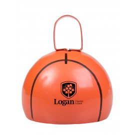 Basketball Shape Cow Bell with Logo  Basketball Shape Cow Bell with Logo