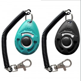 Pet Cat Dog Training Clicker w/Adjustable Wrist Strap with Logo