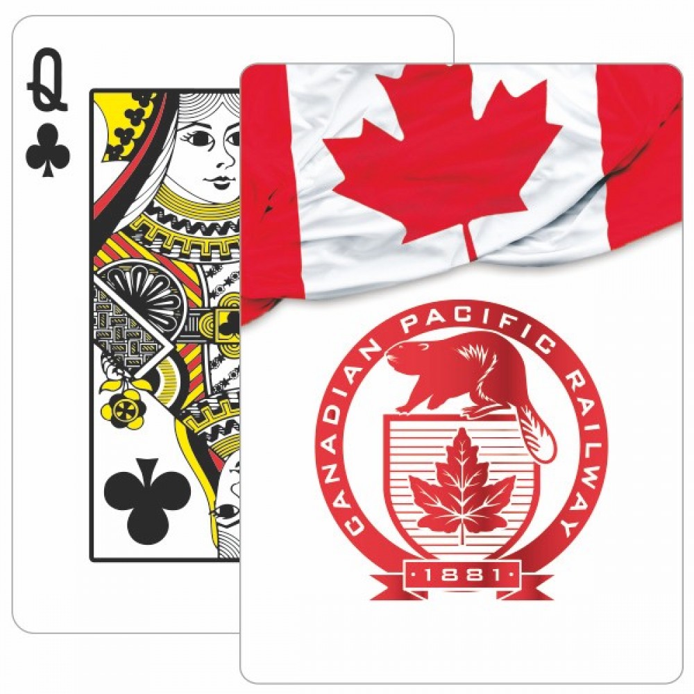 Flag - Canada - Theme Poker Size Playing Cards with Logo