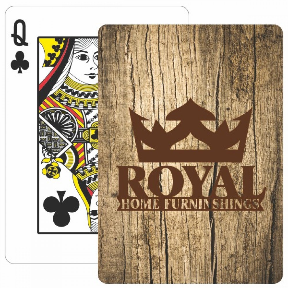 Customized Construction Theme Poker Size Playing Cards