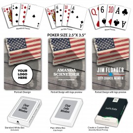 Republican Theme Poker Size Playing Cards with Logo
