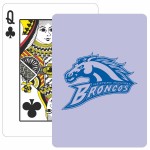 Customized Solid Back Lavender Poker Size Playing Cards