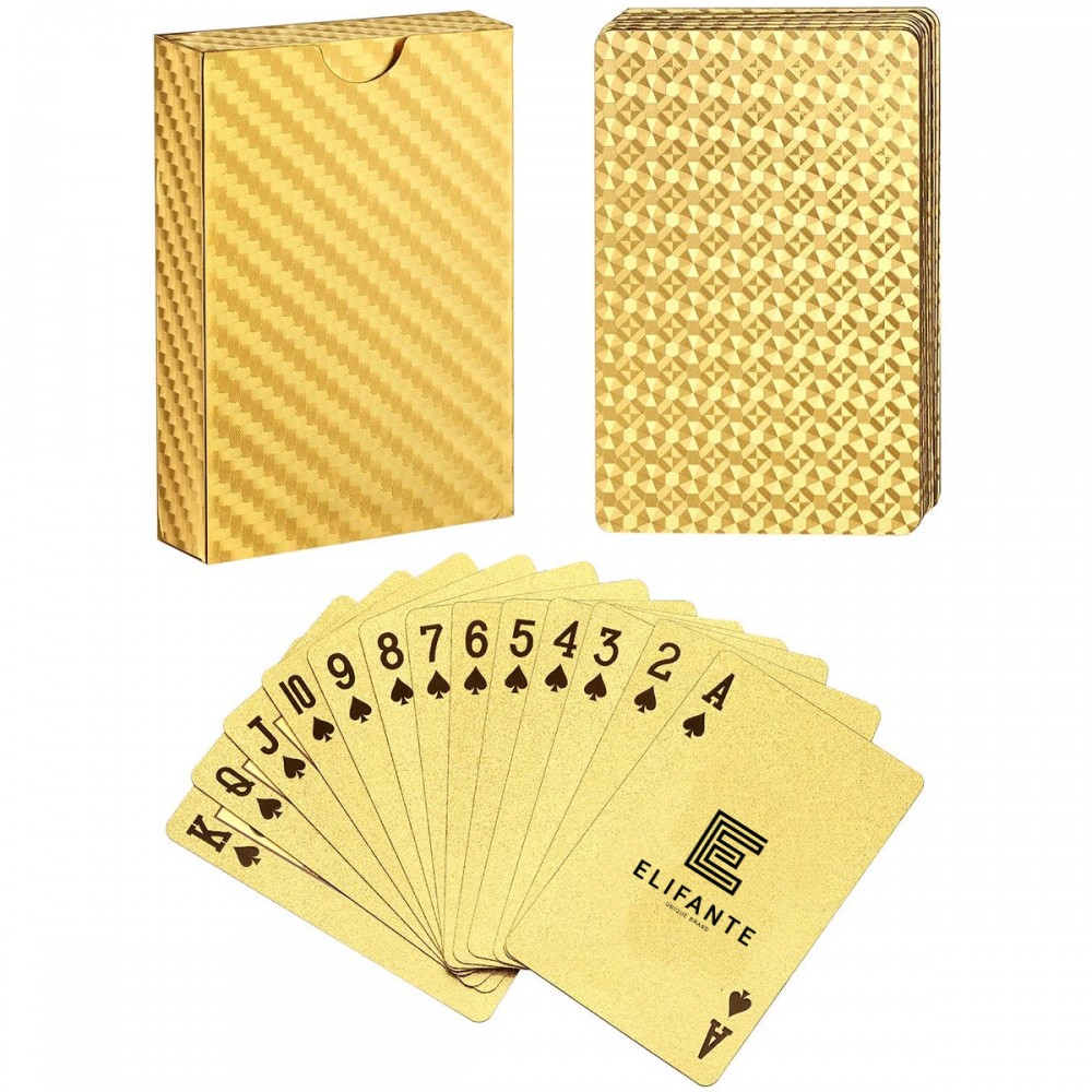Personalized Gold Foil Playing Cards