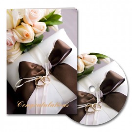 Custom Congratulations Wedding Card with Matching CD