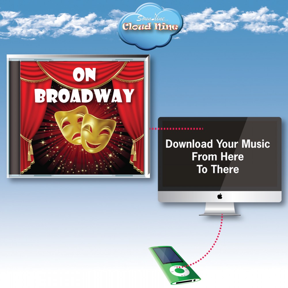 Personalized Cloud Nine Acclaim Greeting with Music Download Card - ED77 Best of Broadway V1 & V2