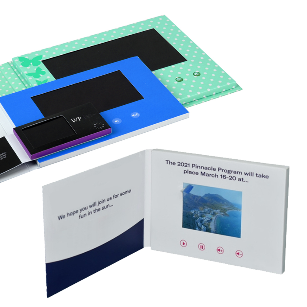Personalized 4.3" Custom Video Brochure Greeting Card