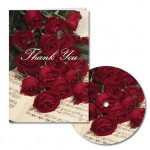 Logo Branded Red Roses and Music Thank You Note with Matching CD