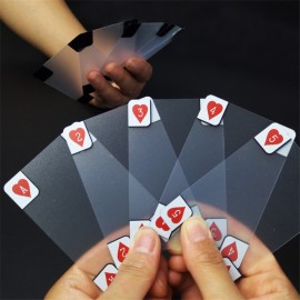 Transparent Waterproof PVC Poker Playing Cards with Logo  Transparent Waterproof PVC Poker Playing Cards with Logo