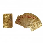 Logo Branded Waterproof Gold Foil Poker Playing Cards