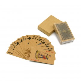 Kraft Paper Poker Playing Card with Logo