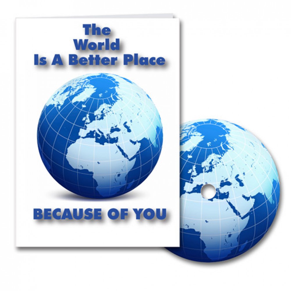Promotional World A Better Place Greeting Card with Matching CD