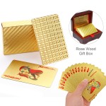 Promotional Gold Foil Plated Playing Cards Poker