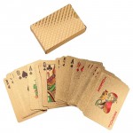 Personalized Waterproof Golden foil Playing Cards Silver Poker