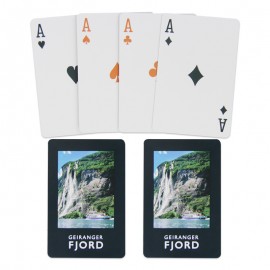 Logo Branded Full Color 320g Custom Poker Playing Cards