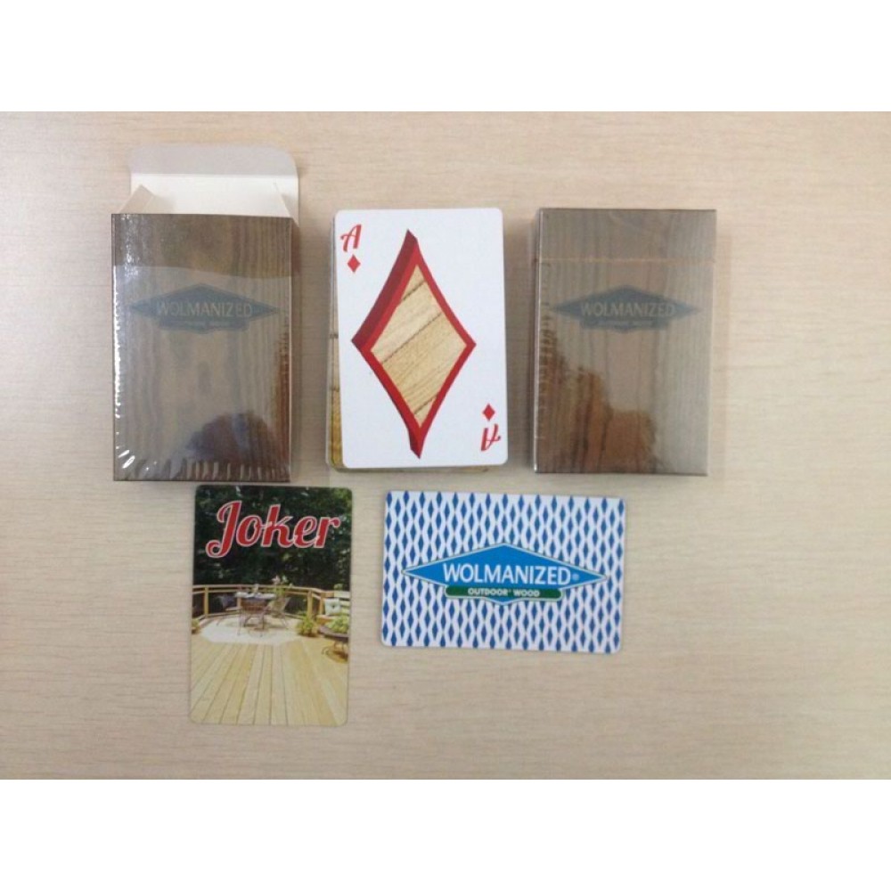Custom Printed Full Deck of 54 Playing Cards W/ Case Custom Printed Full Deck of 54 Playing Cards W/ Case