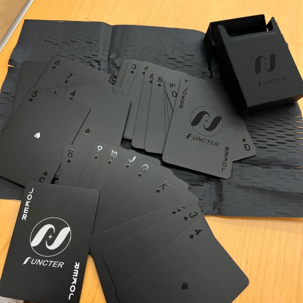 Black Poker Card with Logo Black Poker Card with Logo