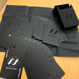 Black Poker Card with Logo