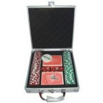Customized 100 Piece Poker Chip Set in Aluminum Case
