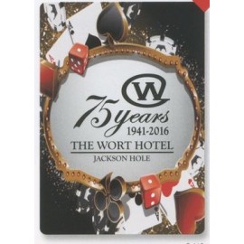 Casino Nights Theme Poker Size Playing Cards with Logo