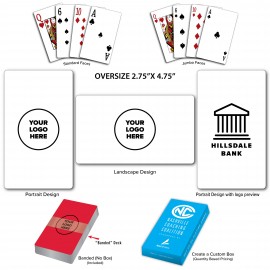 Oversized Full Color Playing Cards with Logo