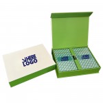Promotional 350GSM Premium Core Paper Fully Customized Standard Playing Cards with Magnetic Box