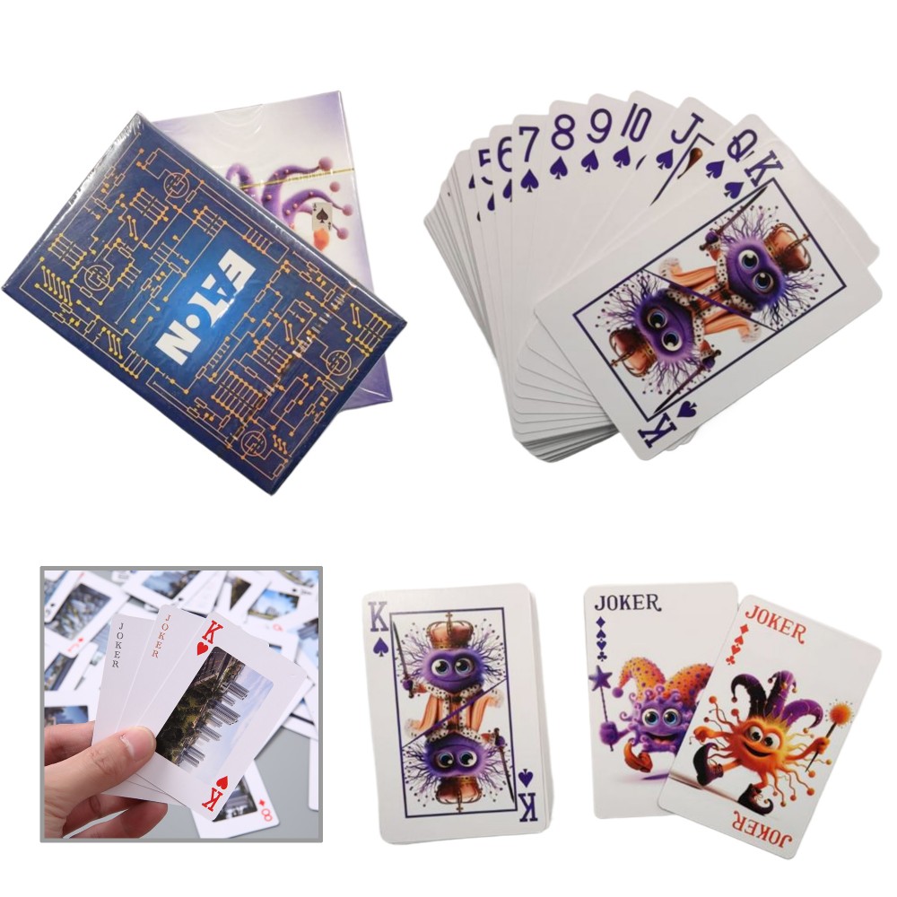 Custom Advertising Poker Playing Cards for Table Games with Logo Custom Advertising Poker Playing Cards for Table Games with Logo