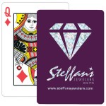 Personalized Solid Back Plum Poker Size Playing Cards