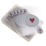 See Through Plastic Playing Cards W/ Translucent Case with Logo