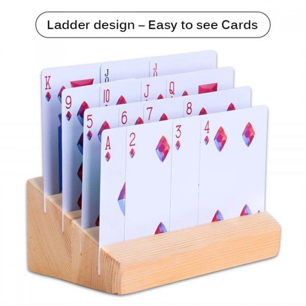 Wooden Playing Cards Holder Custom Imprinted Wooden Playing Cards Holder Custom Imprinted