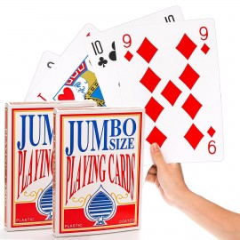 9X Jumbo Playing Cards with Logo  9X Jumbo Playing Cards with Logo