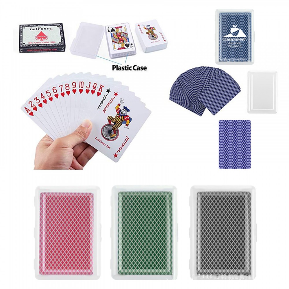 Logo Branded Custom Plastic Box Playing Cards(Poker)