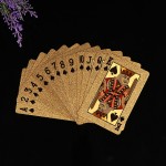 Promotional Custom Waterproof Golden PVC Poker Playing Cards