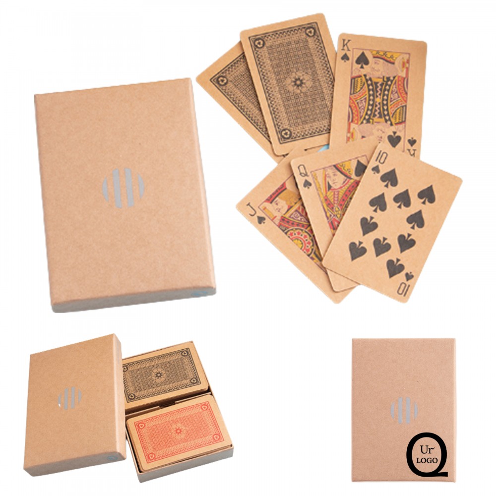 Kraft Playing Card Poker with Logo