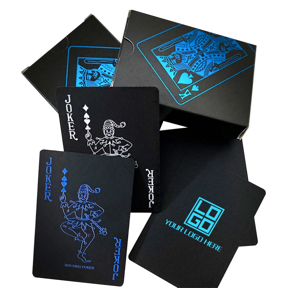 Custom PVC Material Waterproof Coating Playing Cards with Logo