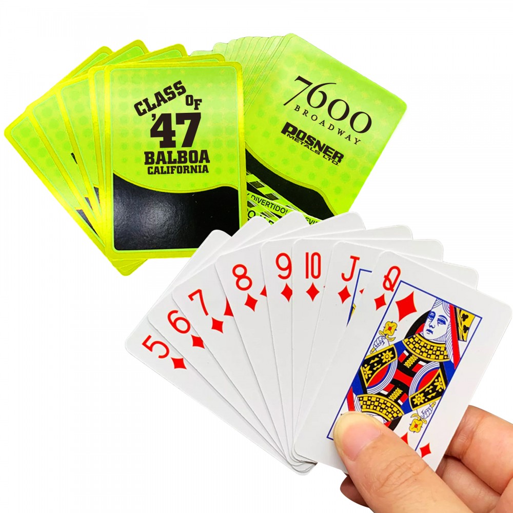 Personalized Eco-Friendly Custom Full Color Poker Deck Playing Cards